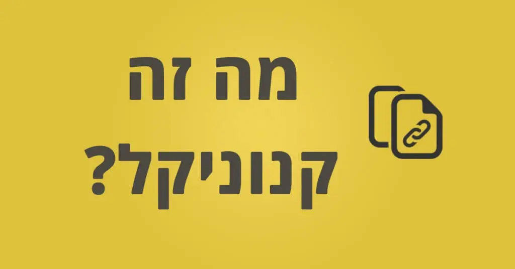 מה זה תג קנוניקל / תגית קנוניקל ומתי משתמשים בזה? מה זה תג קנוניקל / תגית קנוניקל