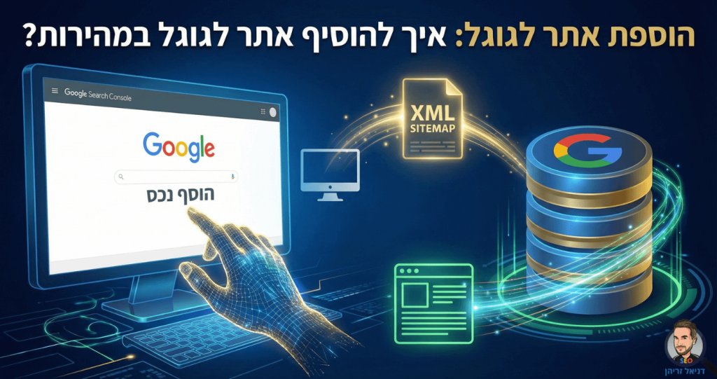 איך מוסיפים אתר לגוגל - מדריך מאת דניאל זריהן איך מוסיפים אתר לגוגל - מדריך מאת דניאל זריהן