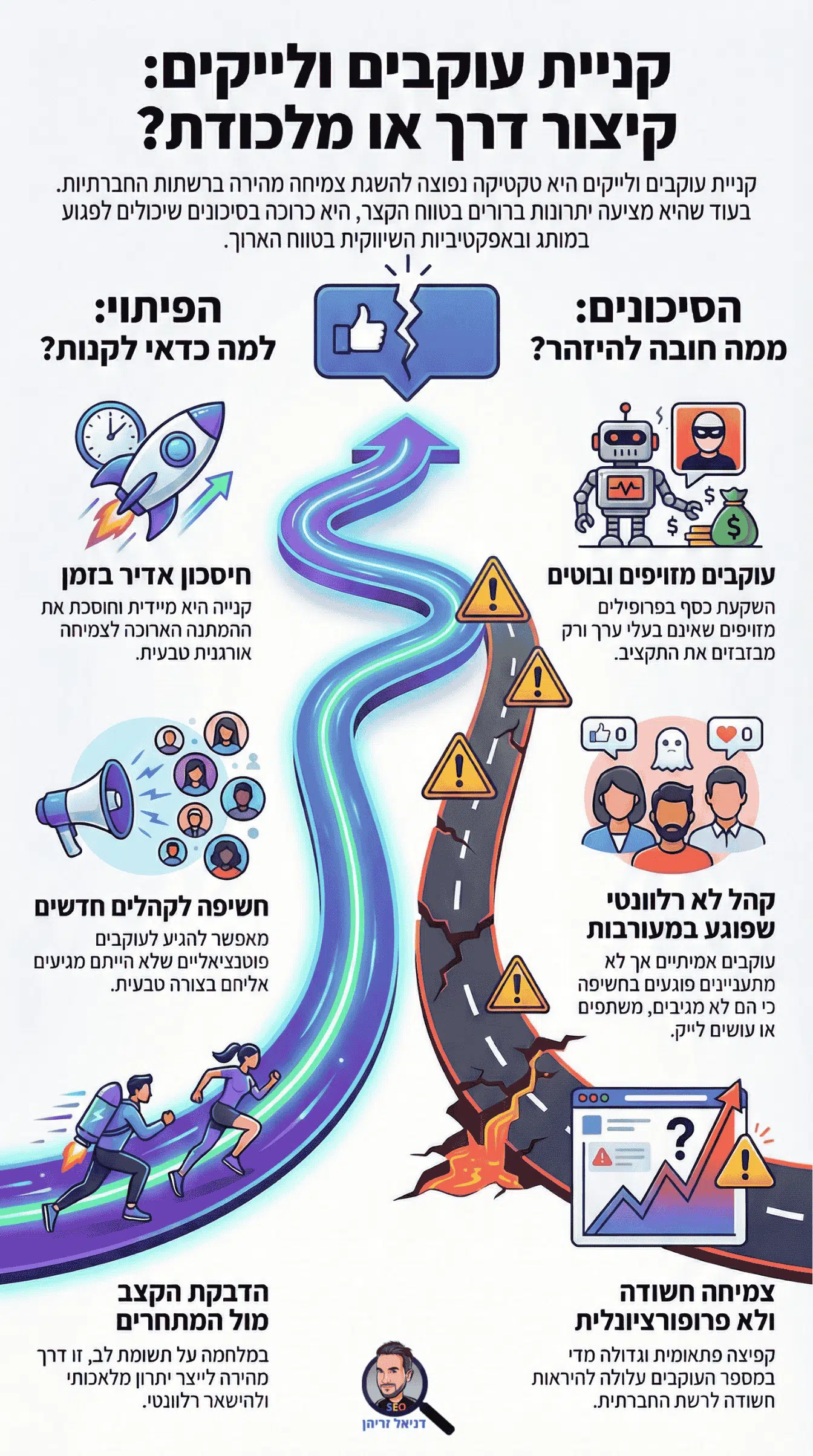 קניית עוקבים ו/או לייקים - האם זה טוב וממה צריך להיזהר: אינפוגרפיקה מאת דניאל זריהן קניית עוקבים ו/או לייקים - האם זה טוב וממה צריך להיזהר: אינפוגרפיקה מאת דניאל זריהן