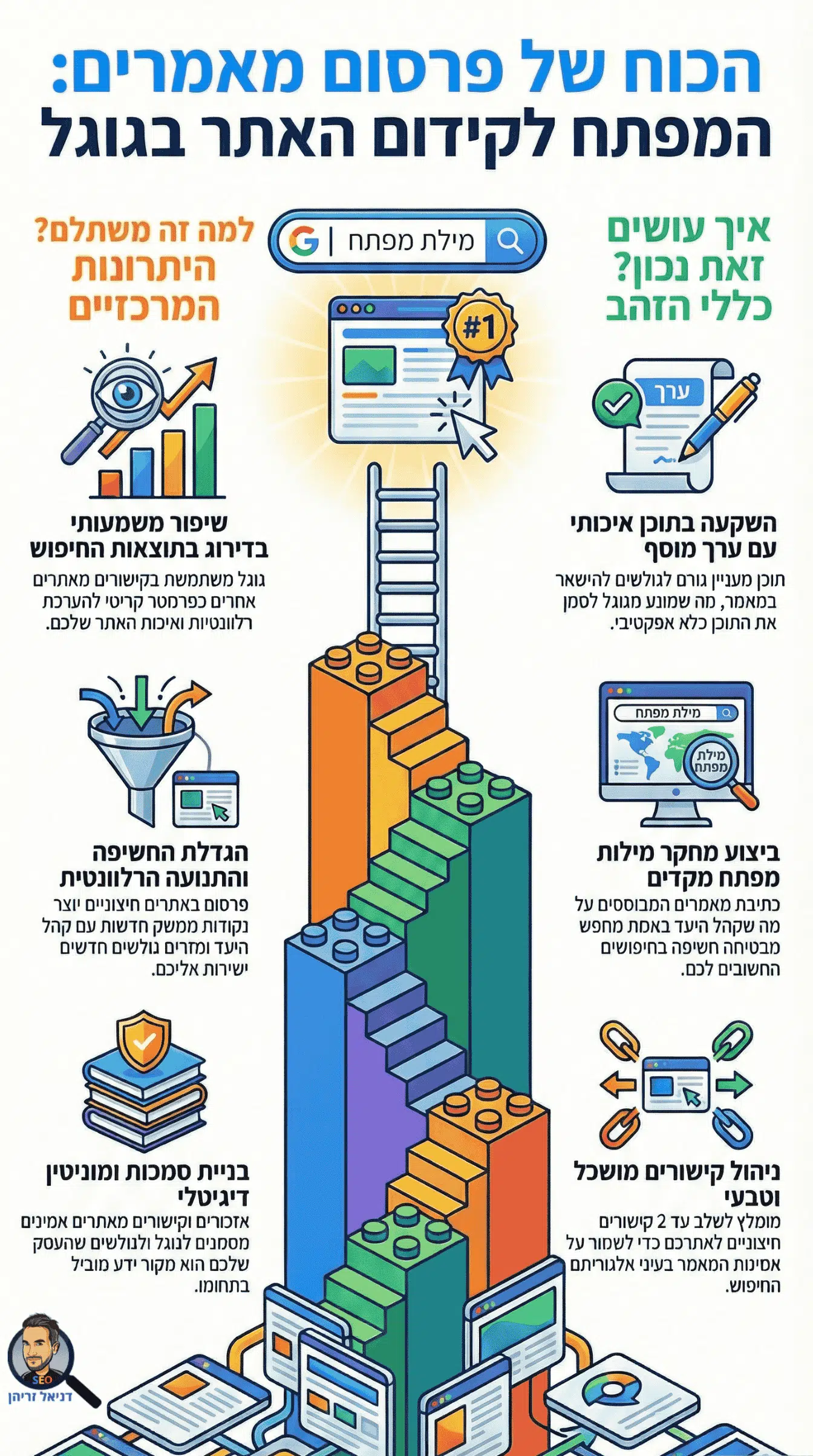 פרסום מאמרים בחינם לטובת קידום SEO - אינפוגרפיקה מאת דניאל זריהן פרסום מאמרים בחינם לטובת קידום SEO - אינפוגרפיקה מאת דניאל זריהן