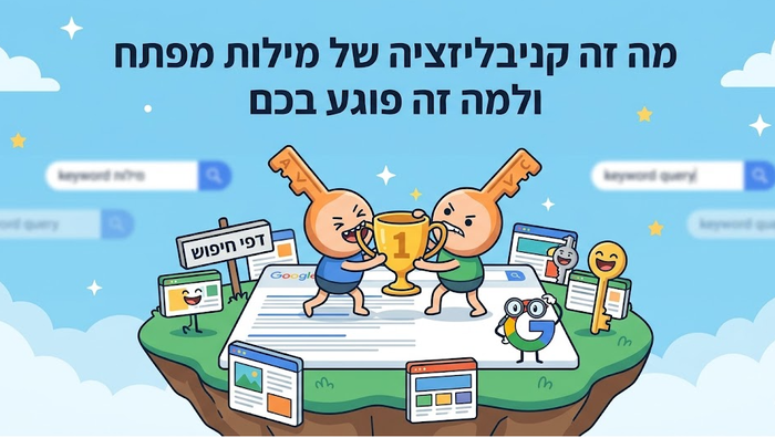 מה זה קניבליזציה של מילות מפתח ולמה זה פוגע בכם? מדריך מאת דניאל זריהן מה זה קניבליזציה של מילות מפתח ולמה זה פוגע בכם? מדריך מאת דניאל זריהן