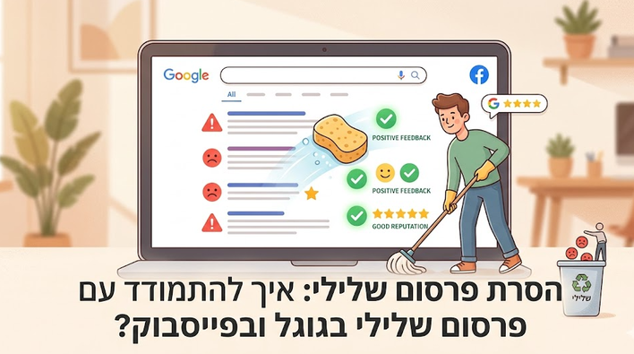 הסרת פרסום שלילי: איך להתמודד עם פרסום שלילי בגוגל ובפייסבוק? מדריך מאת דניאל זריהן הסרת פרסום שלילי: איך להתמודד עם פרסום שלילי בגוגל ובפייסבוק? מדריך מאת דניאל זריהן