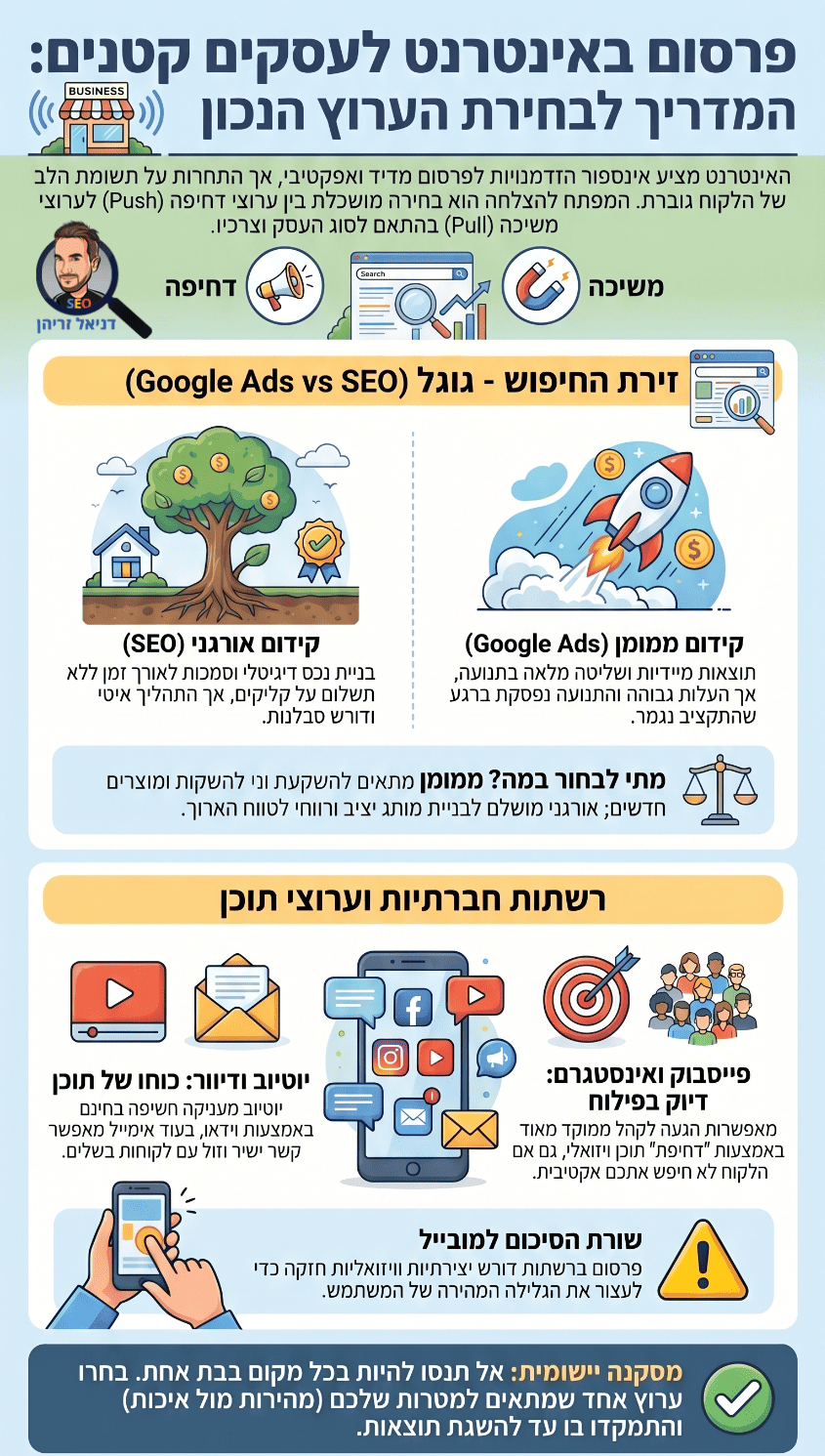 פרסום לעסקים קטנים באינטרנט - מדריך מאת דניאל זריהן פרסום לעסקים קטנים באינטרנט - מדריך מאת דניאל זריהן
