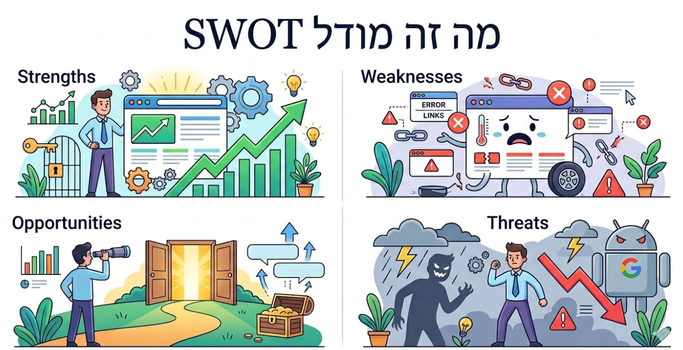 מה זה מודל SWOT - הסבר מה זה מודל SWOT - הסבר