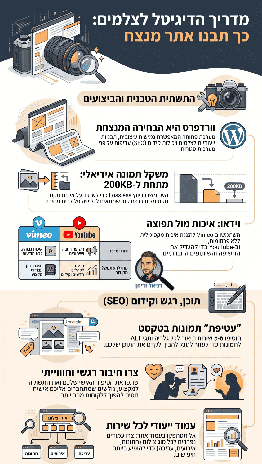 בניית אתרים לצלמים - אינפוגפיקה מאת דניאל זריהן בניית אתרים לצלמים - אינפוגפיקה מאת דניאל זריהן