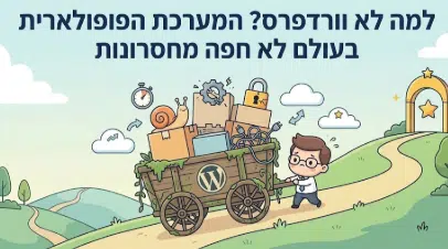 למה לא וורדפרס? חסרונות המערכת - מדריך מאת דניאל זריהן למה לא וורדפרס? חסרונות המערכת - מדריך מאת דניאל זריהן
