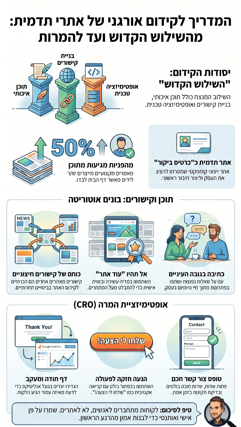 קידום אתרי תדמית - אינפוגרפיקה מאת דניאל זריהן קידום אתרי תדמית - אינפוגרפיקה מאת דניאל זריהן