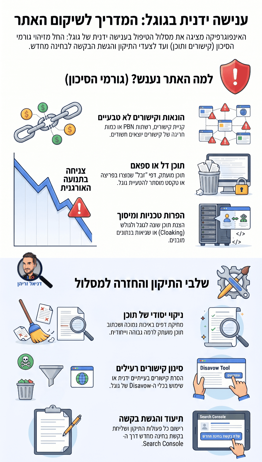 יציאה מענישה ידנית של גוגל: איך עושים את זה? אינפוגרפיקה מאת דניאל זריהן יציאה מענישה ידנית של גוגל: איך עושים את זה? אינפוגרפיקה מאת דניאל זריהן