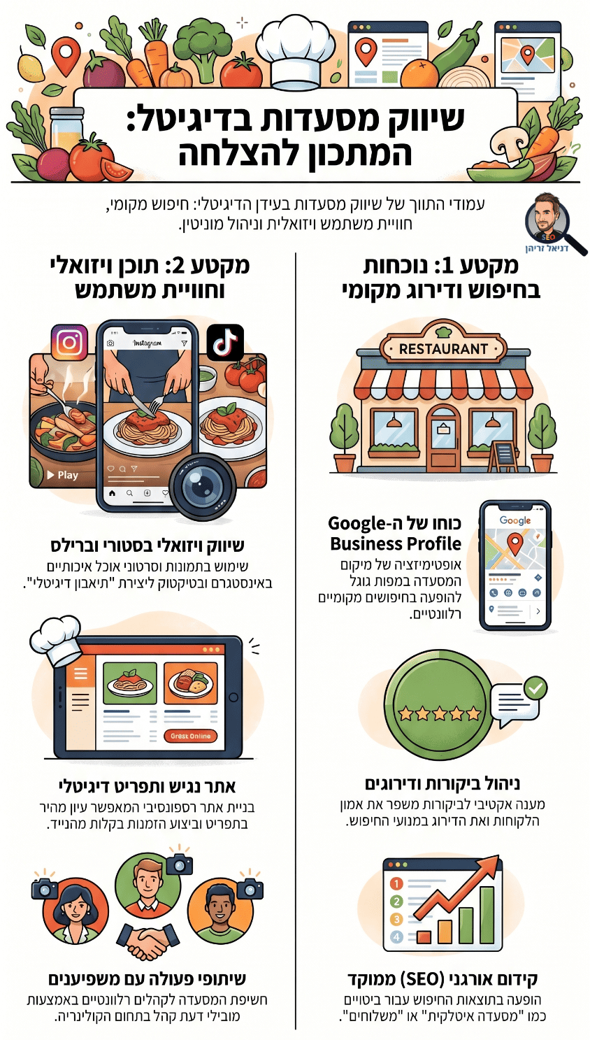 קידום מסעדות באינטרנט: אינפוגרפיקה מאת דניאל זריהן קידום מסעדות באינטרנט: אינפוגרפיקה מאת דניאל זריהן