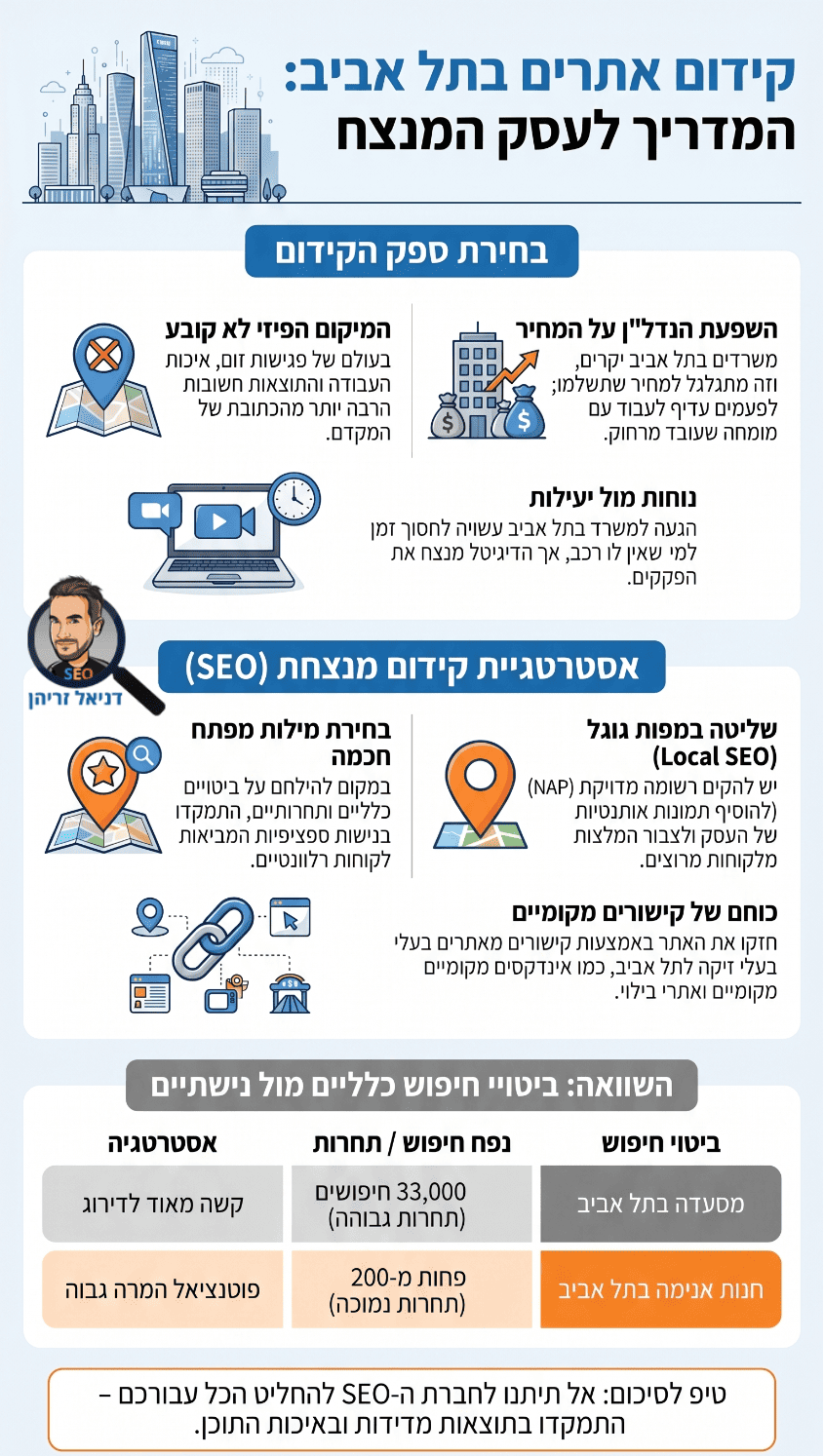 קידום אתרים בתל אביב - אינפוגרפיקה מאת דניאל זריהן קידום אתרים בתל אביב - אינפוגרפיקה מאת דניאל זריהן