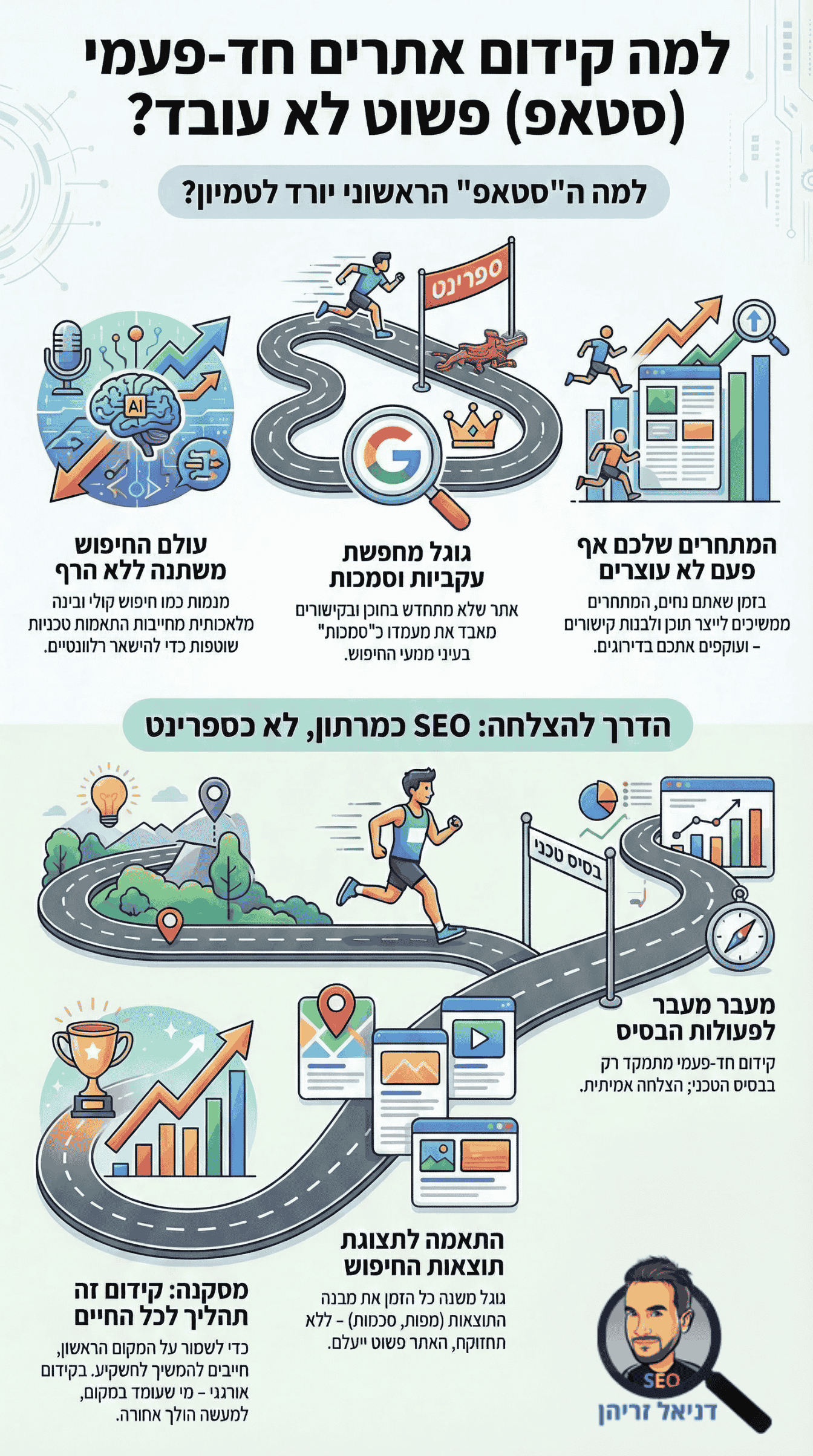 סטאפ קידום אתרים / קידום אתרים ראשוני - למה זה עובד? אינפוגרפיקה מאת דניאל זריהן סטאפ קידום אתרים / קידום אתרים ראשוני - למה זה עובד? אינפוגרפיקה מאת דניאל זריהן