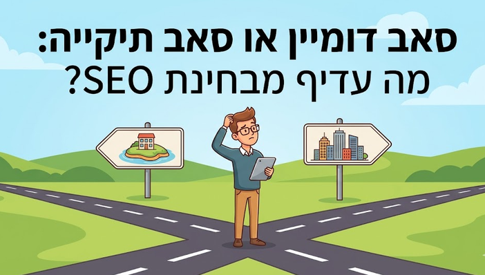 סאב דומיין או סאב תיקייה: מה עדיף מבחינת SEO? מדריך מאת דניאל זריהן סאב דומיין או סאב תיקייה: מה עדיף מבחינת SEO? מדריך מאת דניאל זריהן