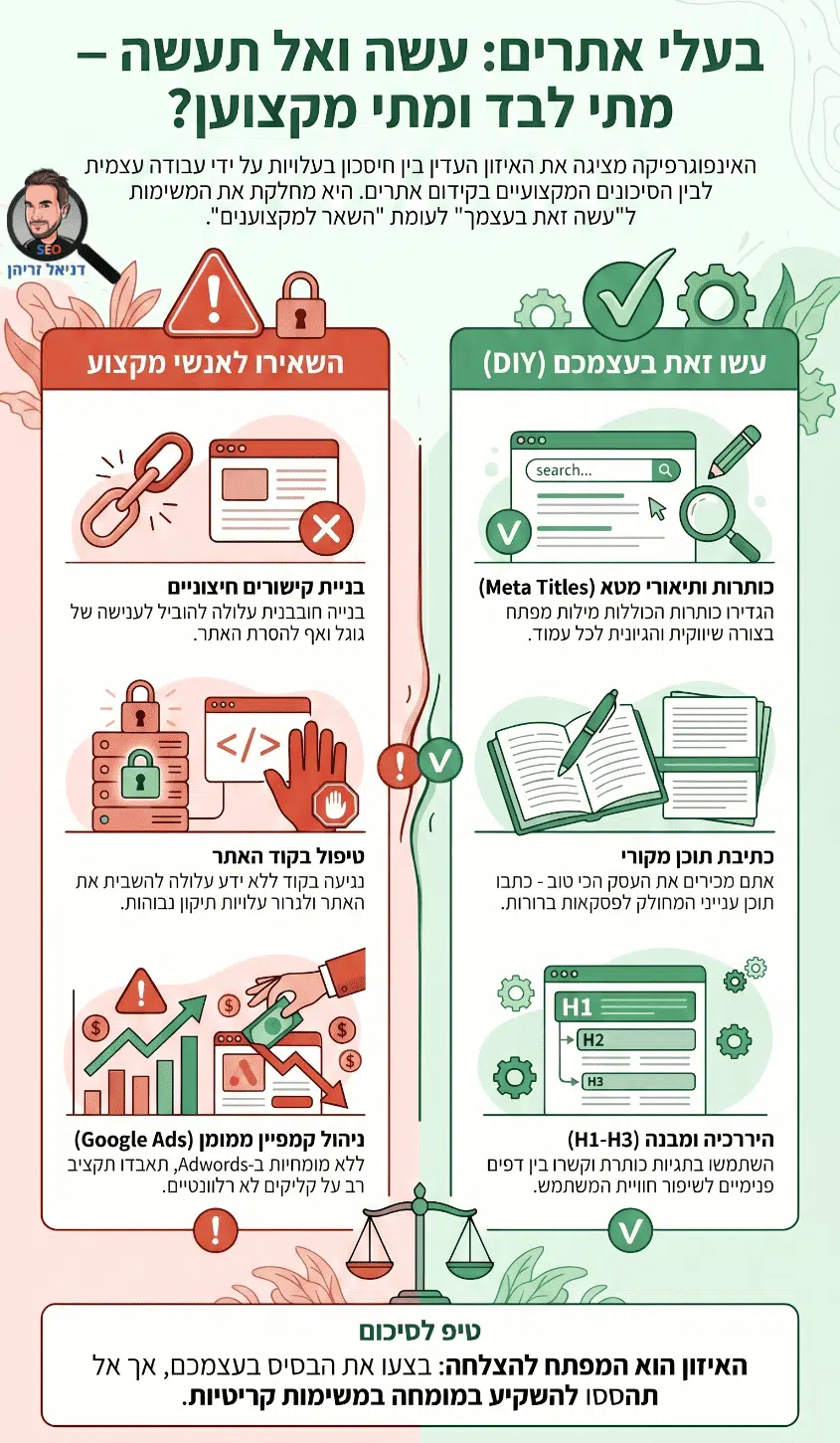 בעלי אתרים: עשה ואל תעשה - אינפוגרפיקה מאת דניאל זריהן בעלי אתרים: עשה ואל תעשה - אינפוגרפיקה מאת דניאל זריהן