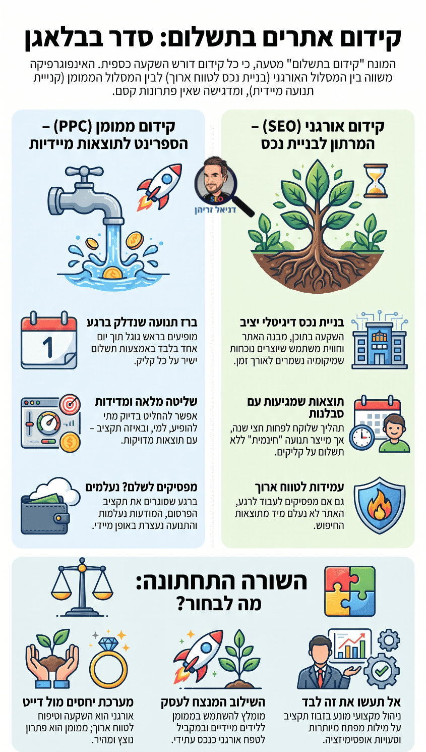 קידום אתרים בתשלום: הסבר לטירונים (ולמה זה חיפוש מוזר?) אינפוגרפיקה מאת דניאל זריהן קידום אתרים בתשלום: הסבר לטירונים (ולמה זה חיפוש מוזר?) אינפוגרפיקה מאת דניאל זריהן