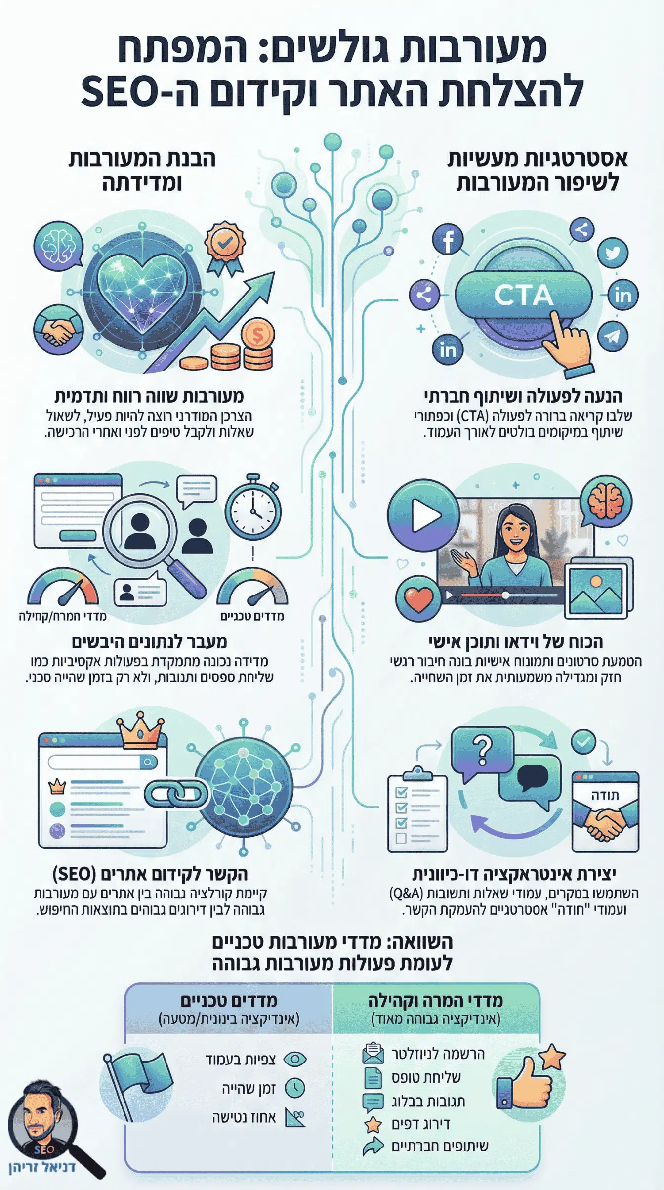 שיפור מעורבות הגולשים באתר - אינפוגרפיקה מאת דניאל זריהן שיפור מעורבות הגולשים באתר - אינפוגרפיקה מאת דניאל זריהן