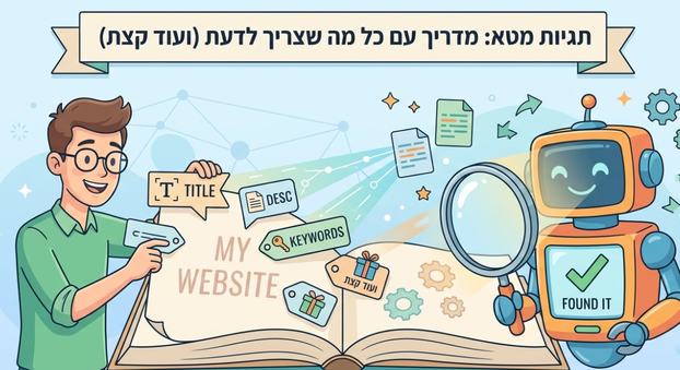 תגיות מטא / תגי מטא (Meta Tags) - מדריך עם כל מה שצריך לדעת (ועוד קצת) מאת דניאל זריהן תגיות מטא / תגי מטא (Meta Tags) - מדריך עם כל מה שצריך לדעת (ועוד קצת) מאת דניאל זריהן