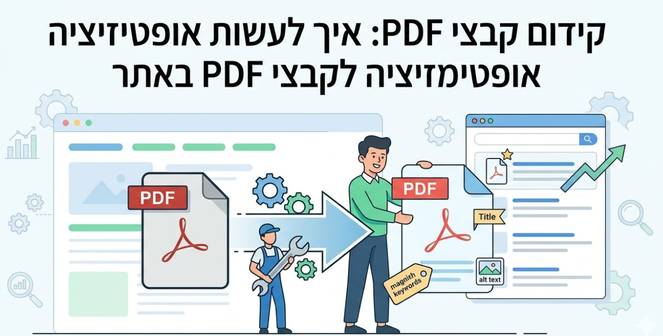 קידום קבצי PDF - מדריך מאת דניאל זריהן קידום קבצי PDF - מדריך מאת דניאל זריהן