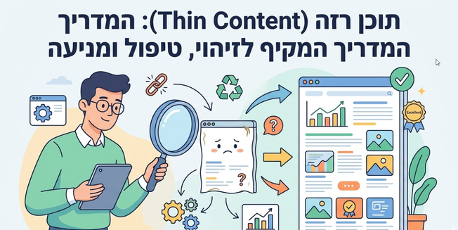 תוכן רזה (Thin Content): המדריך המקיף לזיהוי, טיפול ומניעה - דניאל זריהן תוכן רזה (Thin Content): המדריך המקיף לזיהוי, טיפול ומניעה - דניאל זריהן