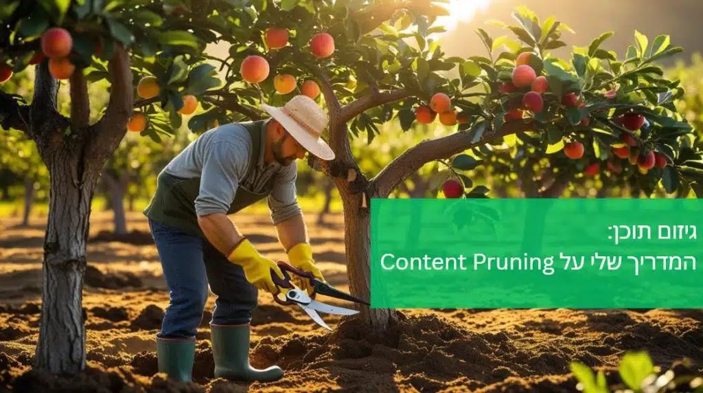 גיזום תוכן: המדריך המקיף שלי על Content Pruning גיזום תוכן: המדריך המקיף שלי על Content Pruning - מאת דניאל זריהן