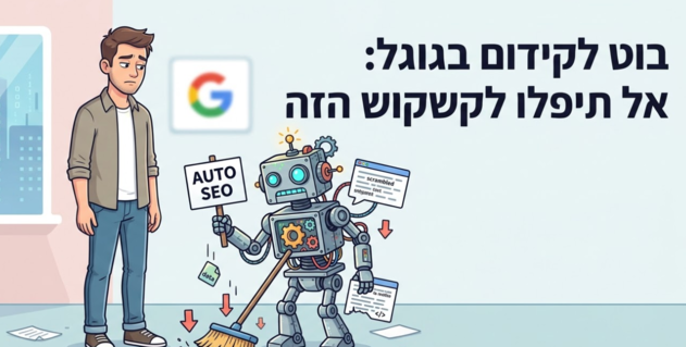בוט לקידום בגוגל: אל תיפלו לקשקוש הזה - מדריך מאת דניאל זריהן