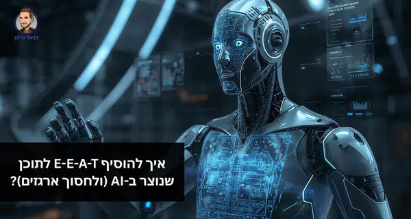 איך להוסיף E-E-A-T לתוכן שנוצר ב-AI (ולחסוך ארגזים)?