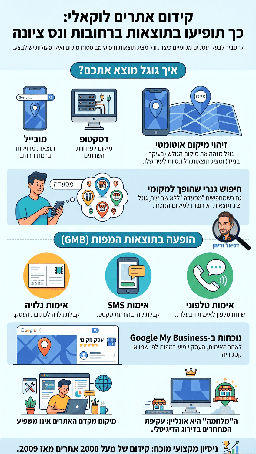 קידום אתרים ברחובות, נס ציונה ואזור השפלה - אינפוגרפיקה מאת דניאל זריהן קידום אתרים ברחובות, נס ציונה ואזור השפלה - אינפוגרפיקה מאת דניאל זריהן
